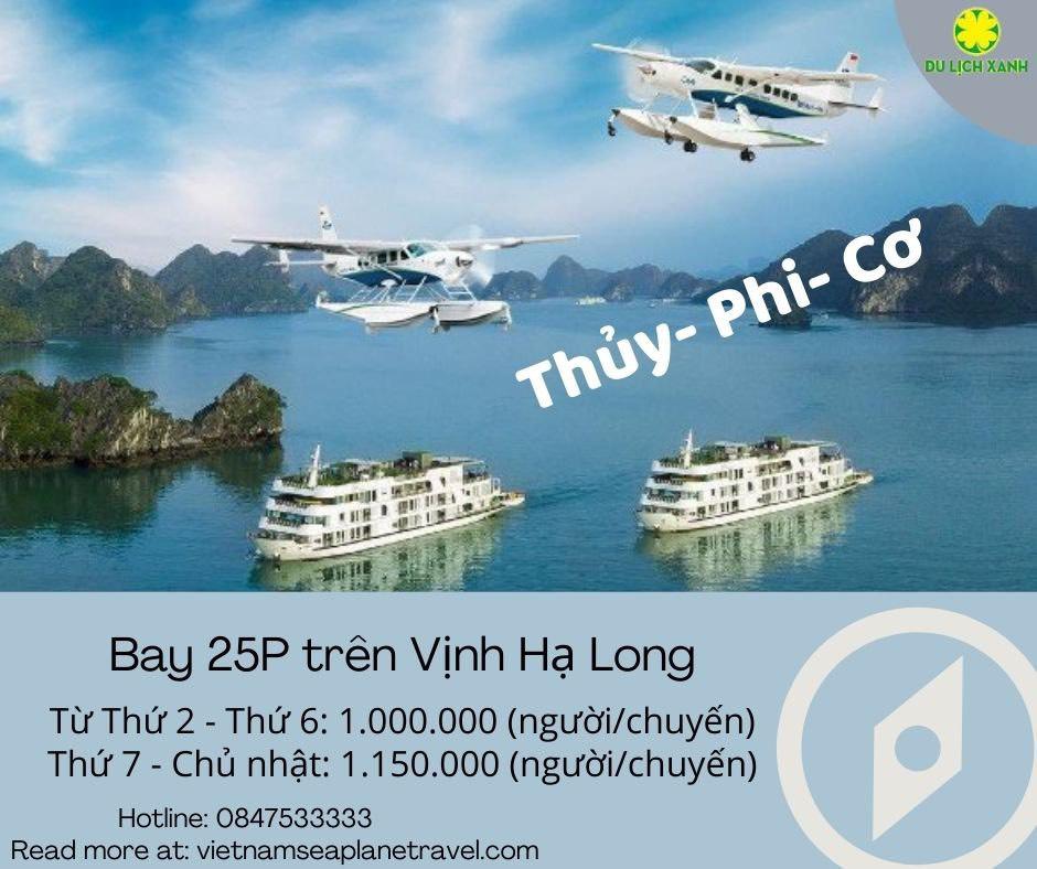 Vé tour Thuỷ Phi Cơ Hạ Long khuyến mại tháng 11 chỉ 1 triệu